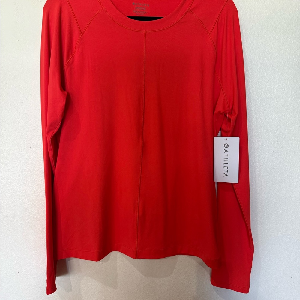 Athleta Women's Red Long Sleeve Top